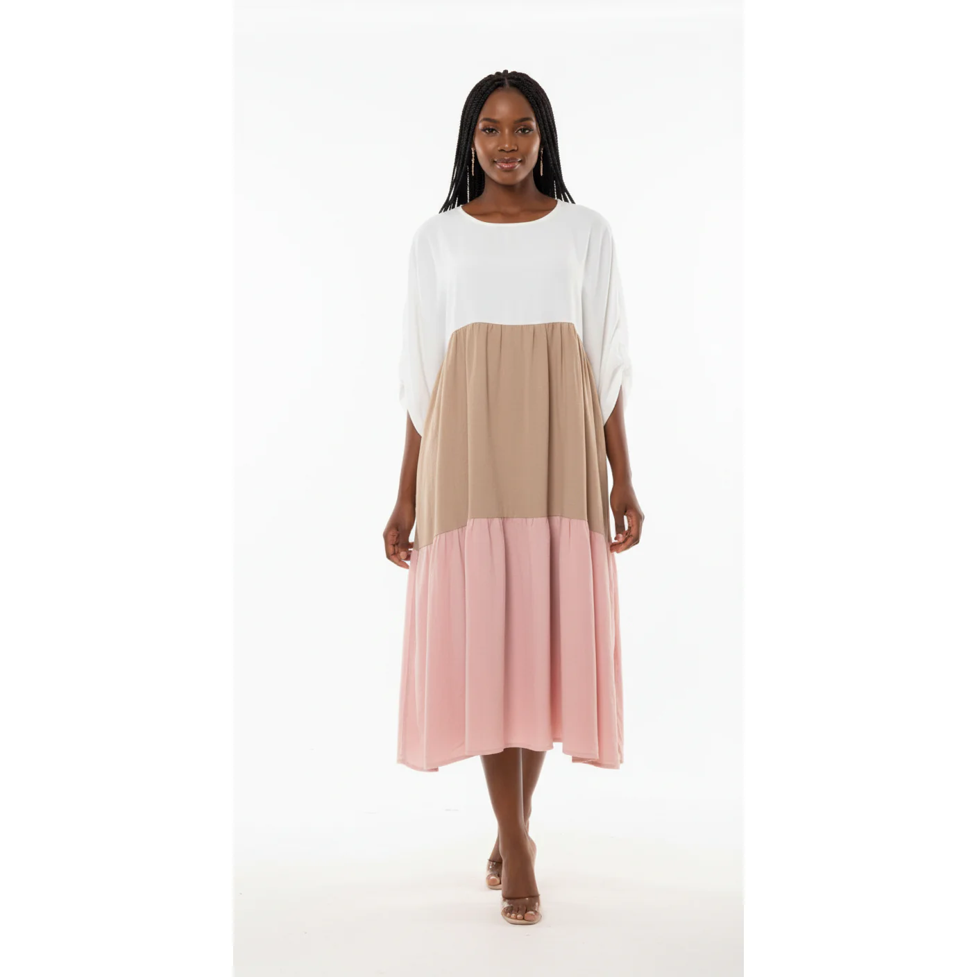 Multy colour Plus-size Dress  - Image 4