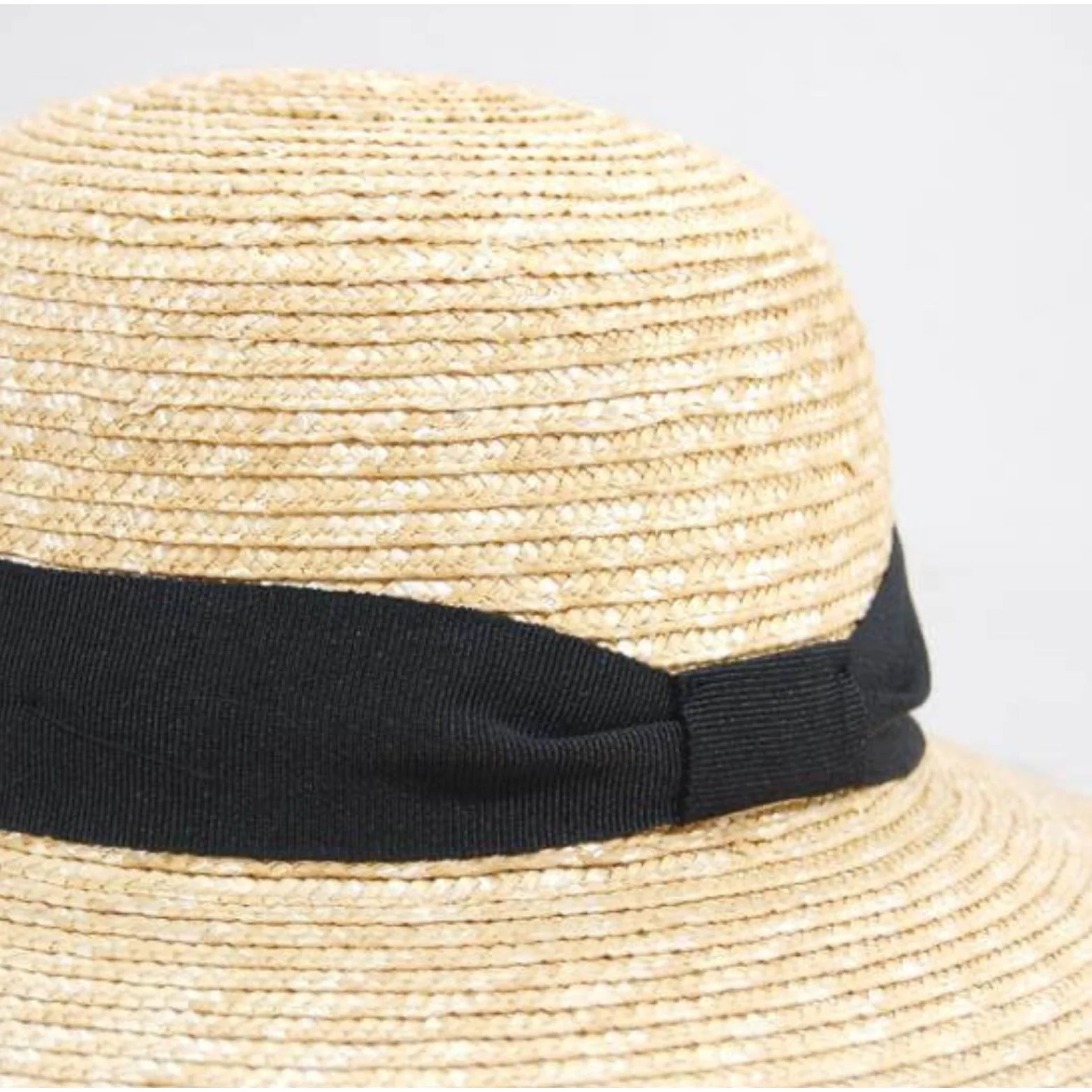 Natural Wheat Straw Summer Beach Hat. - Image 2