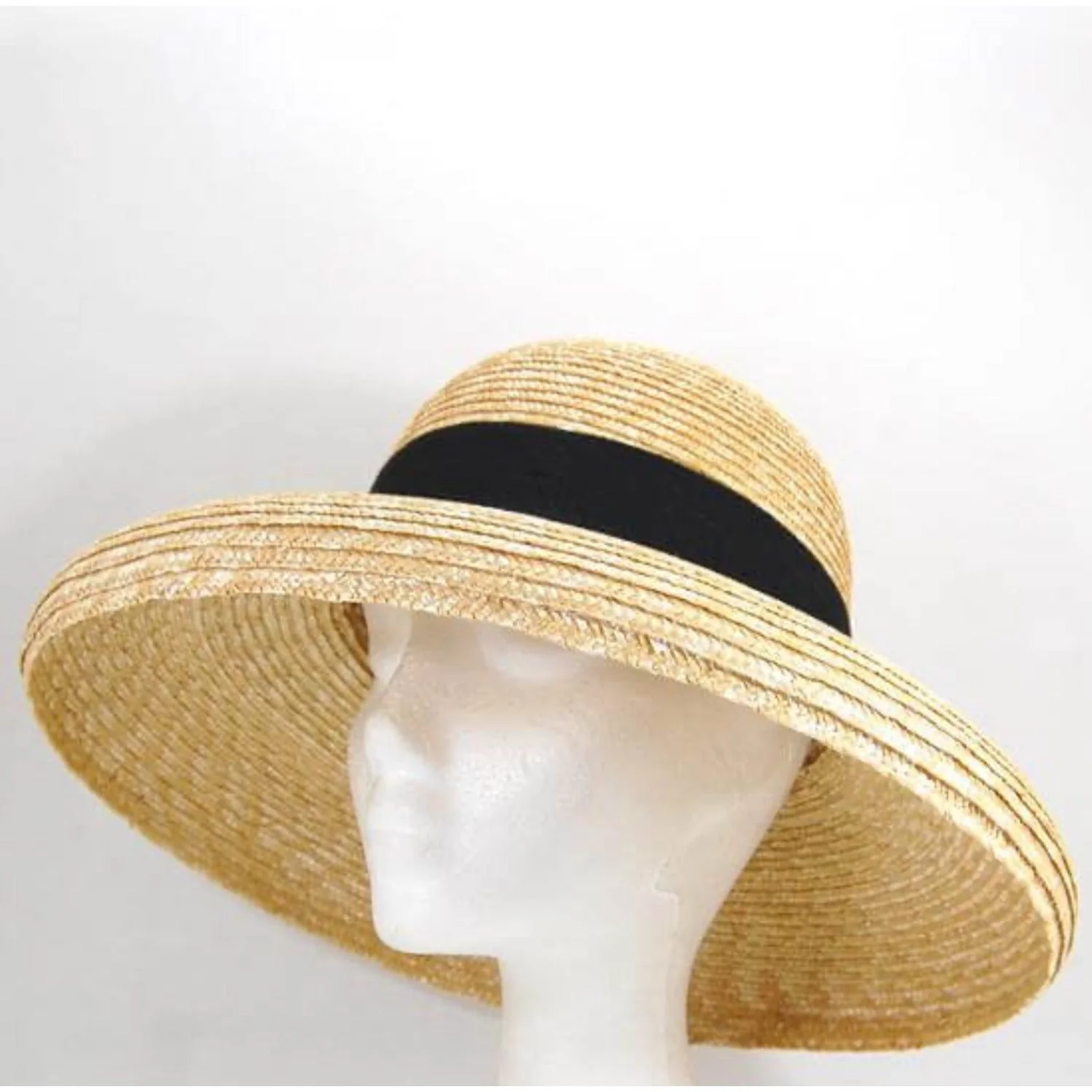 Natural Wheat Straw Summer Beach Hat. - Image 4