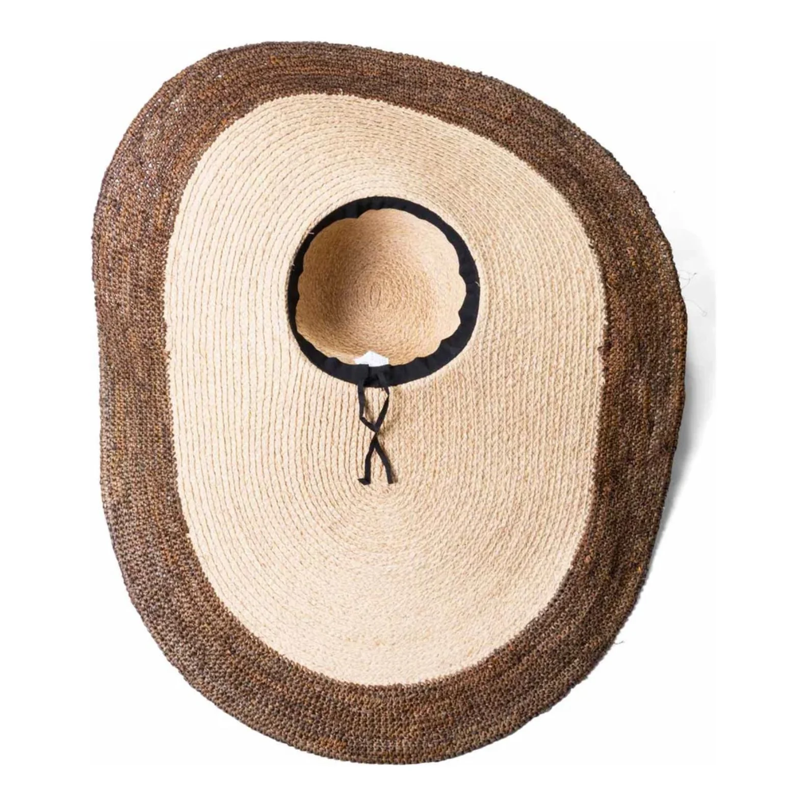 Natural Woven Straw Sun Hat - Image 3