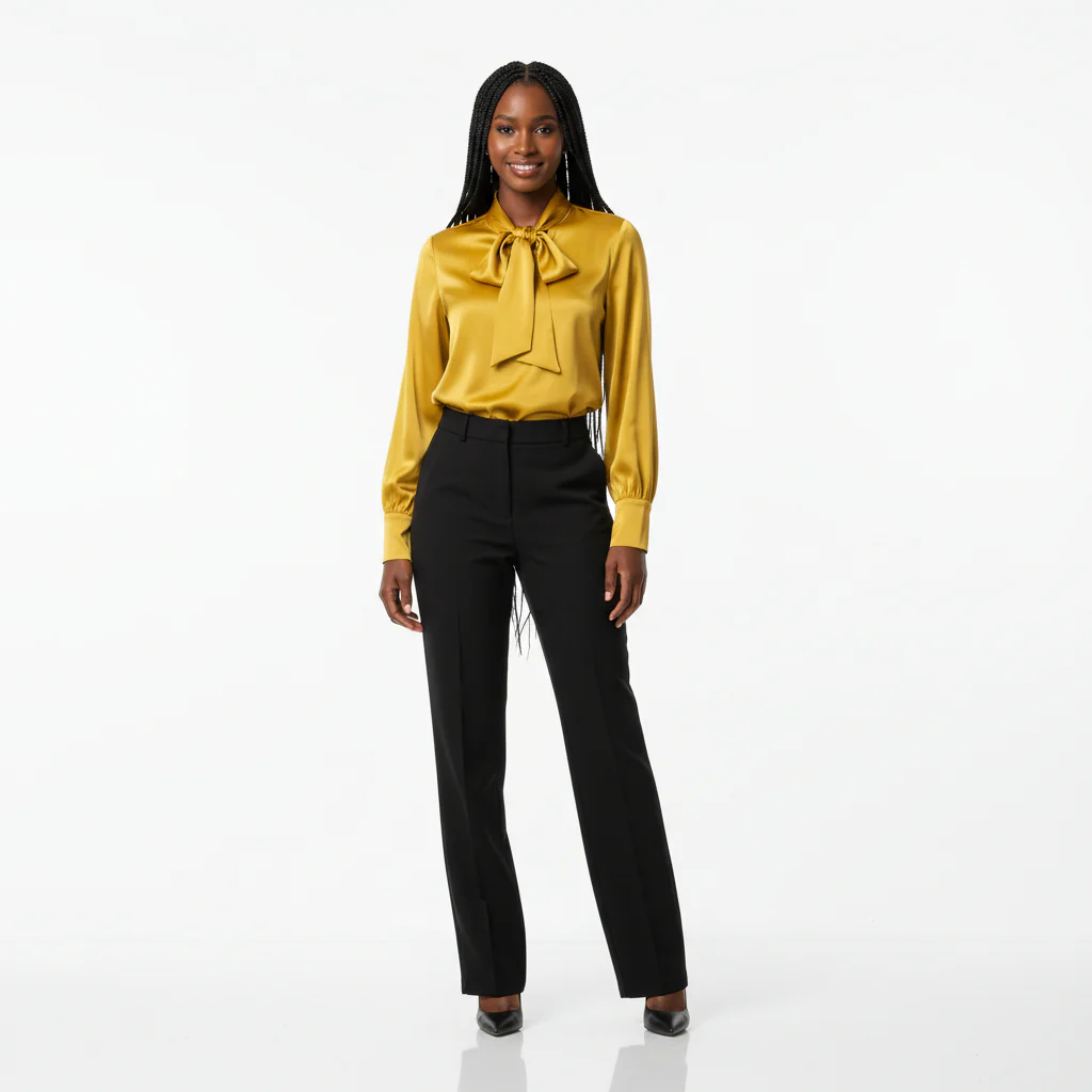 Necktied Blouse  - Image 3