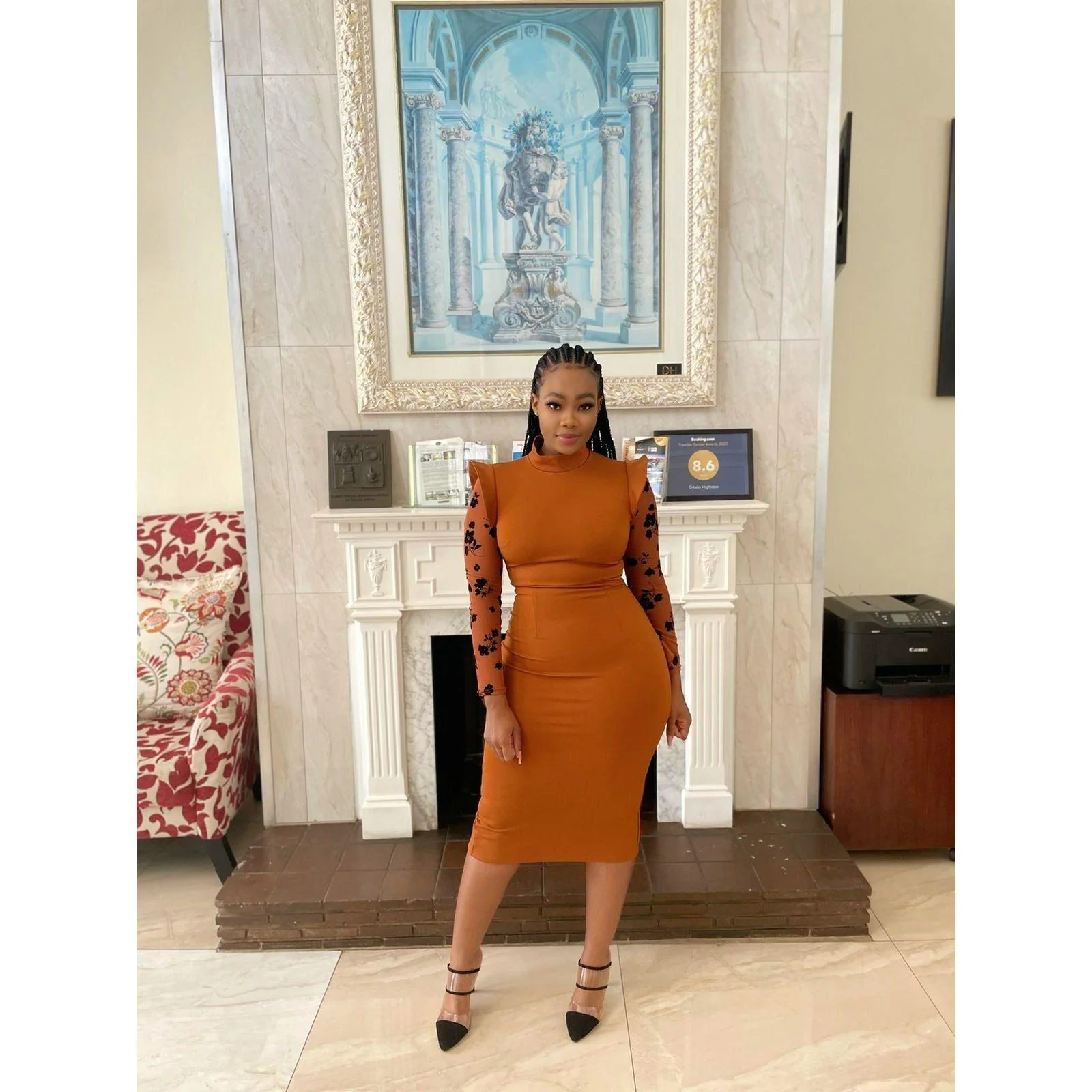 Nited Long Sleeve Bodycon Dress - Image 5