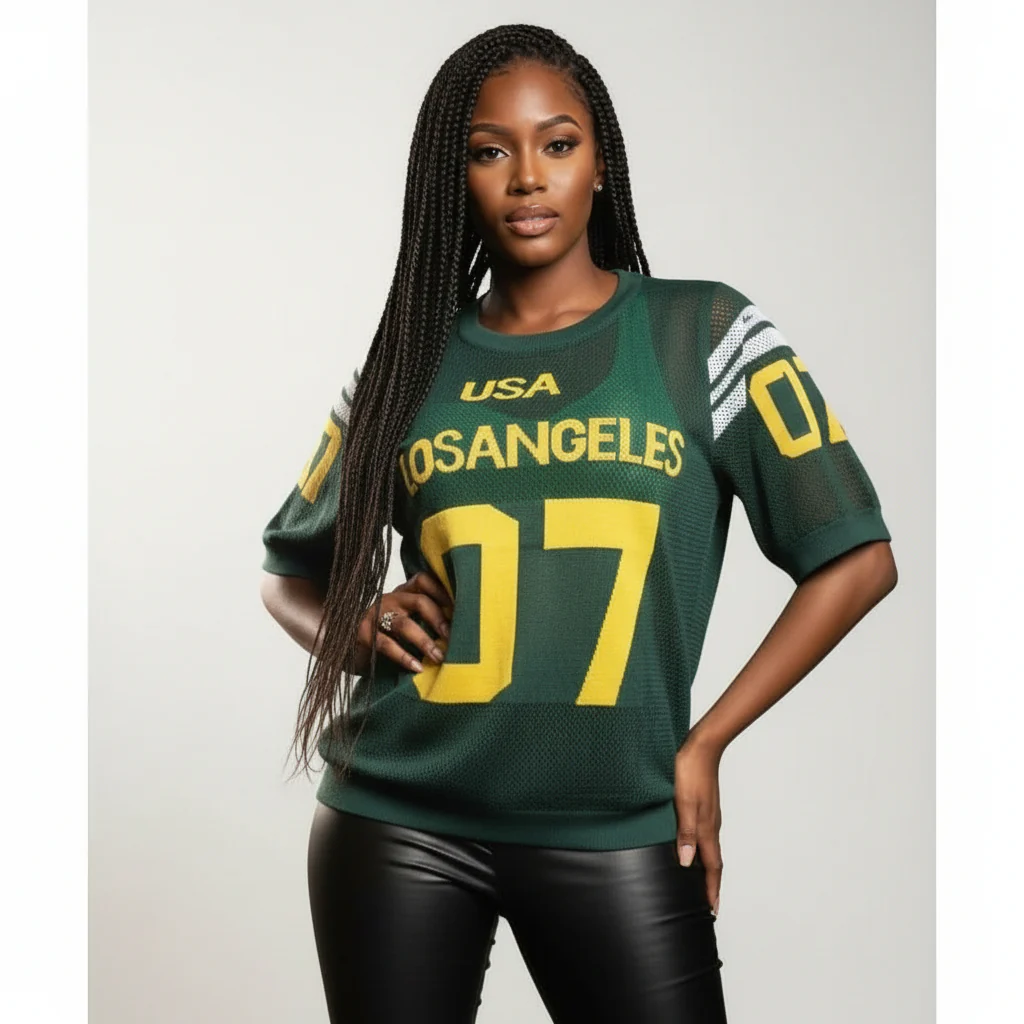 Number Print Drop Shoulder Sports Tee - Image 2