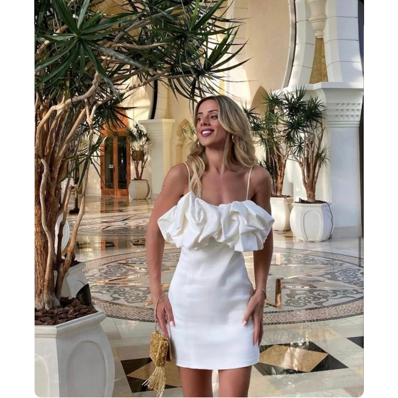 Off Shoulder Cocktail Dress - Image 4