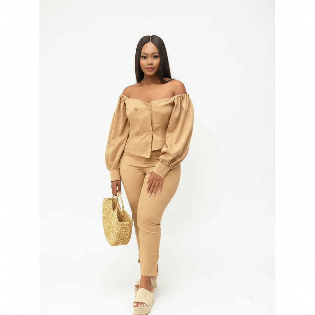 Off Shoulder Formal Suit - Image 3
