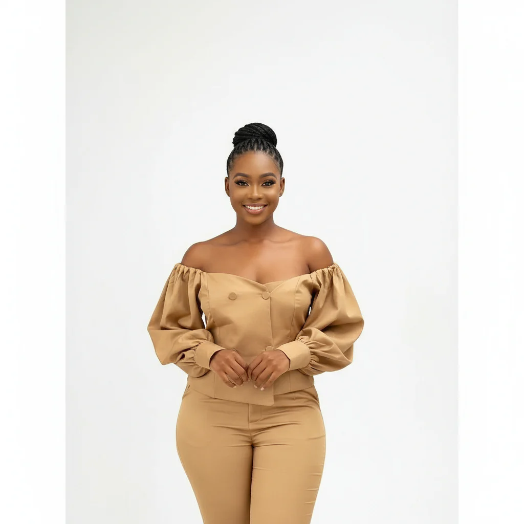 Off Shoulder Formal Suit - Image 4