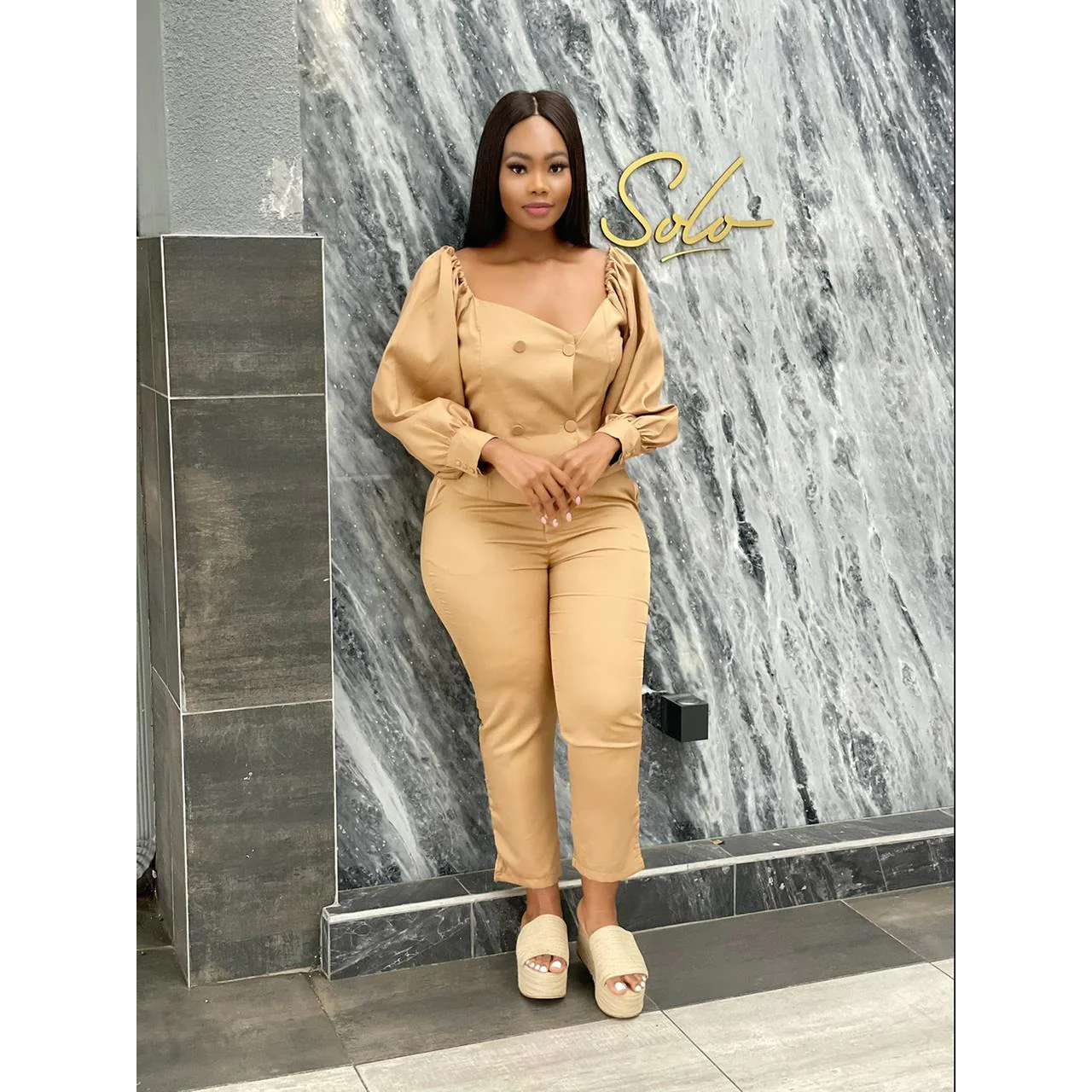 Off Shoulder Formal Suit  - Image 2
