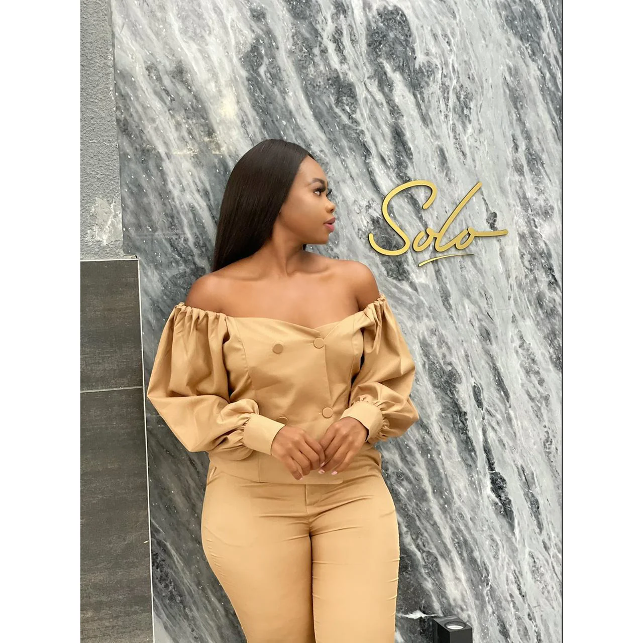 Off Shoulder Formal Suit  - Image 4
