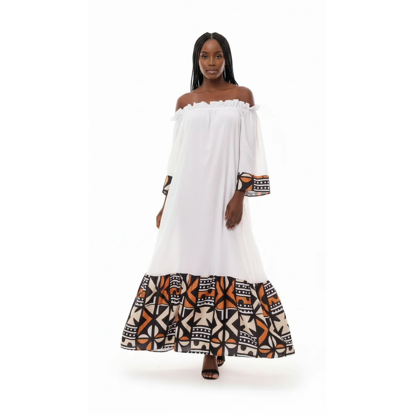 Off Shoulder Long Maxi Dress - Image 4