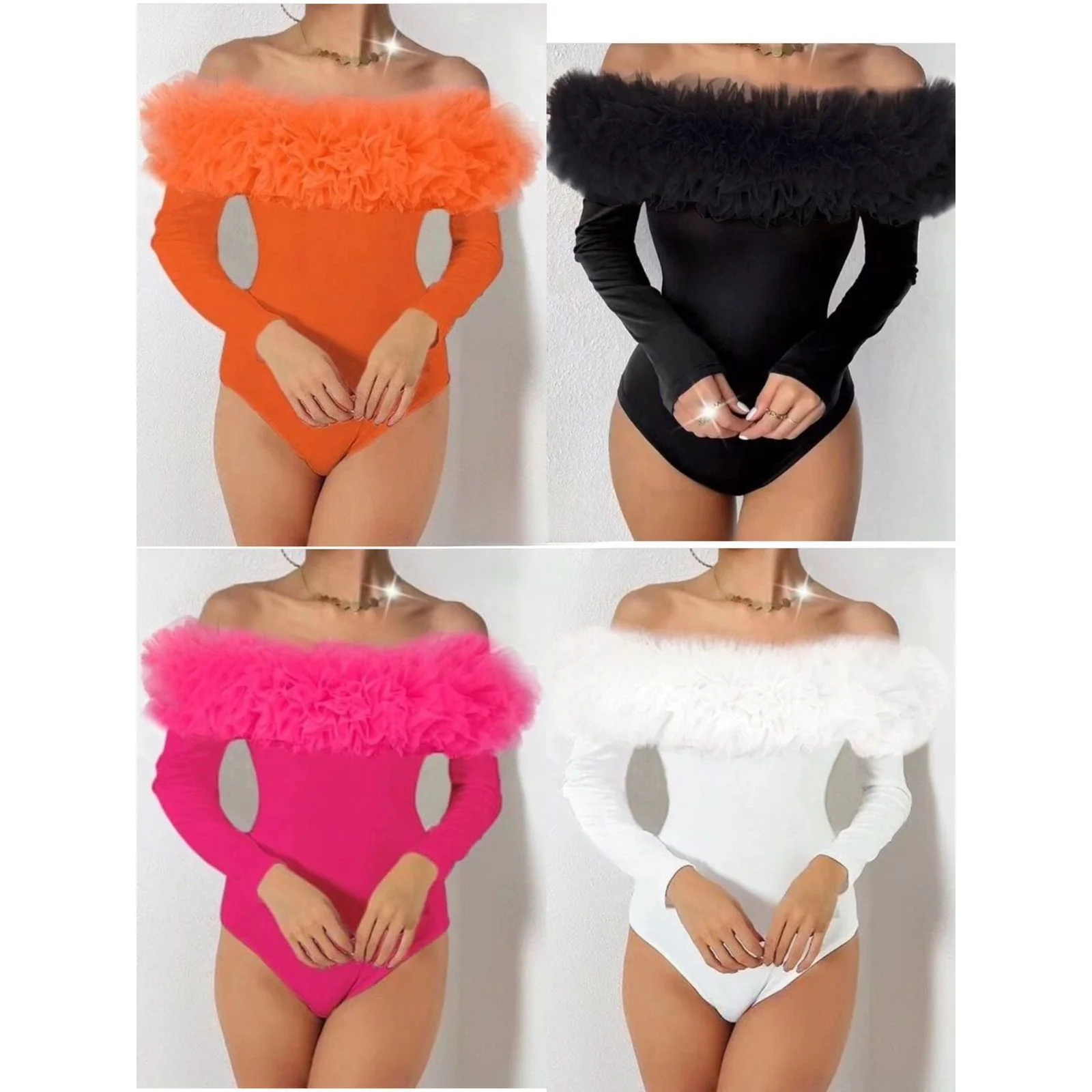 Off Shoulder Longsleeve Bodysuit - Image 3