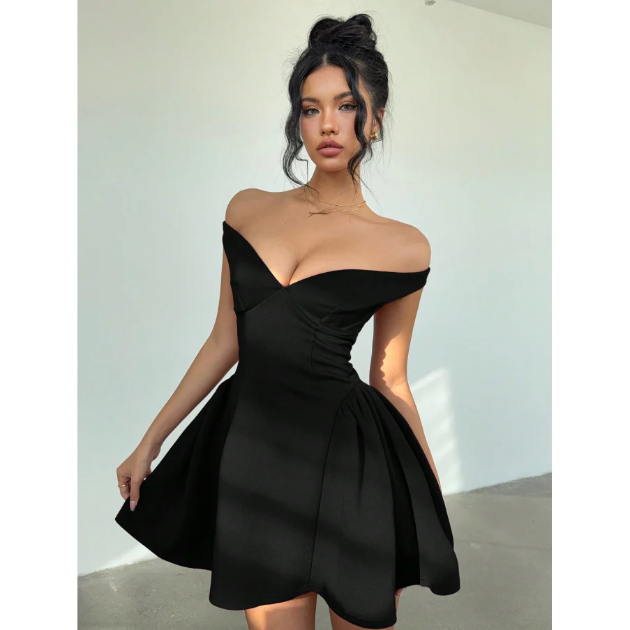 Off-Shoulder Mini Dress - Image 5