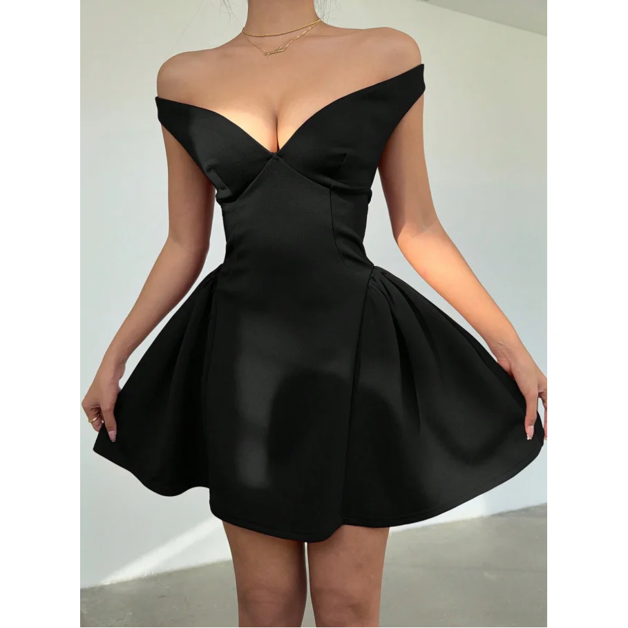 Off-Shoulder Mini Dress - Image 7