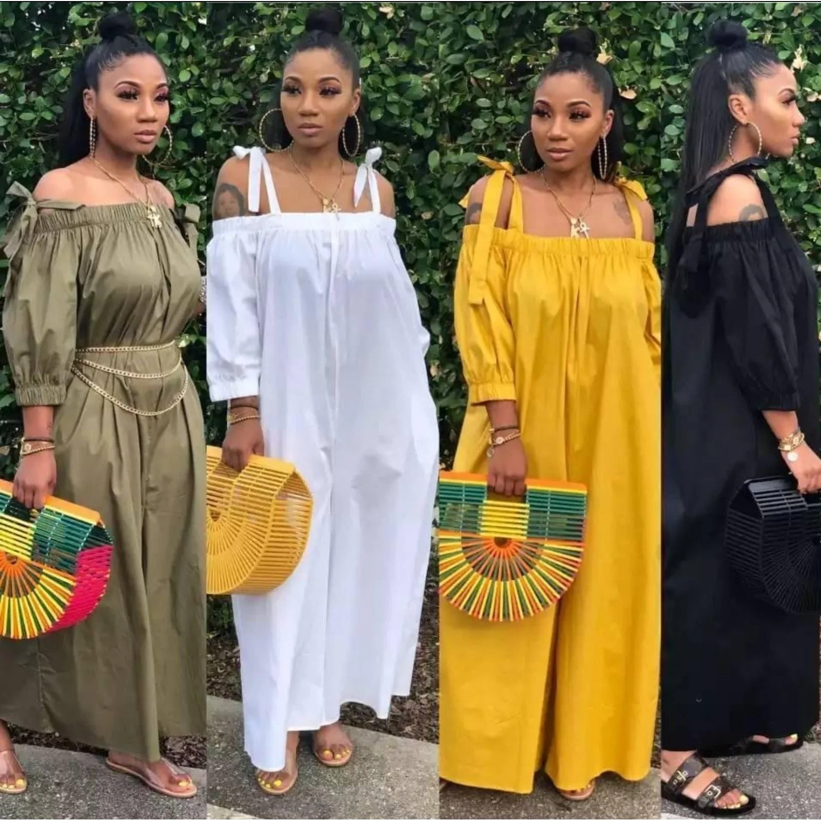 Off-Shoulder Wide-Leg & Casual Loose Jumpsuit. - Image 2