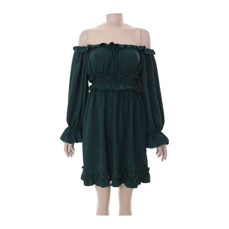 Off shoulders Long Sleeve Dress - Image 5