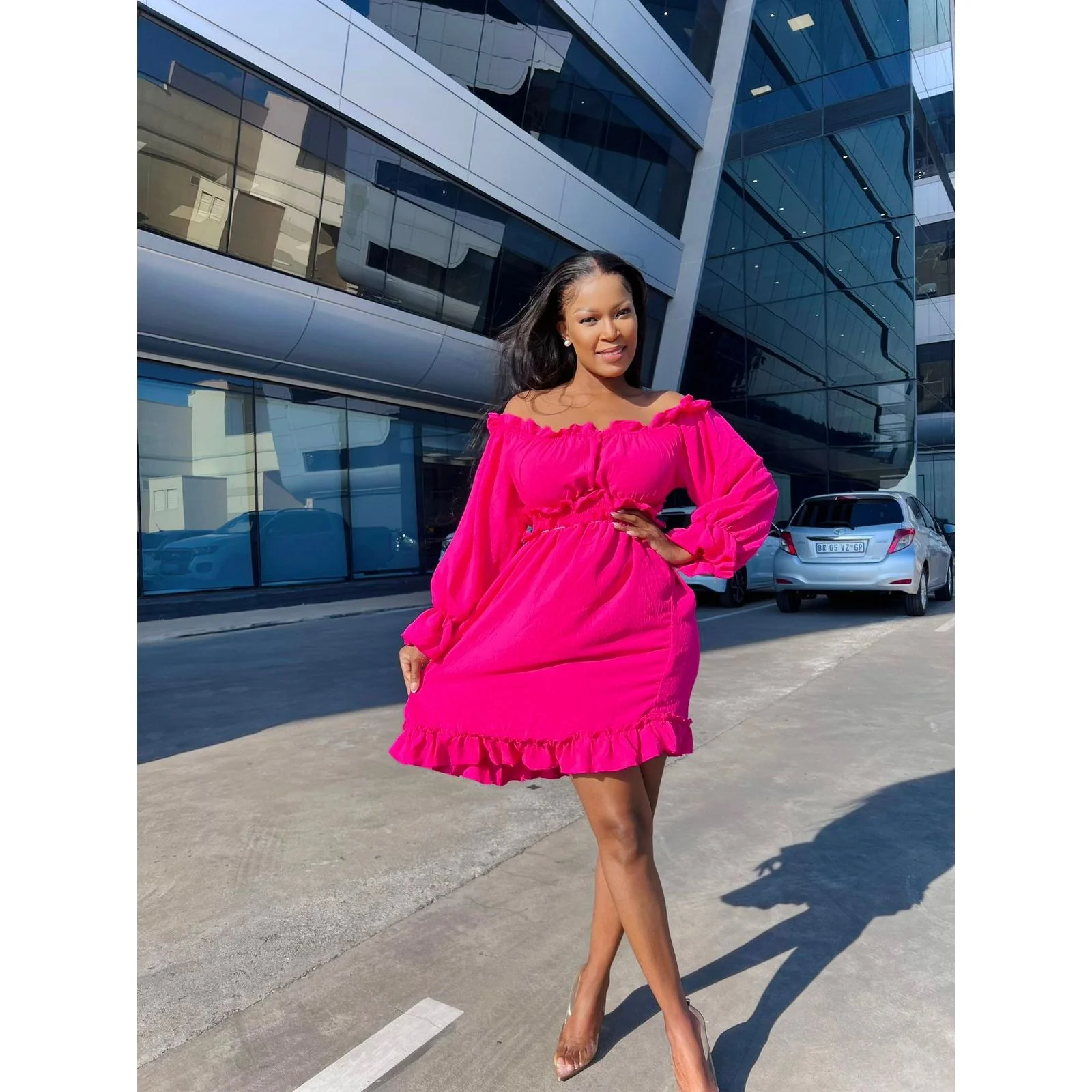 Off shoulders Long Sleeve Dress - Image 7