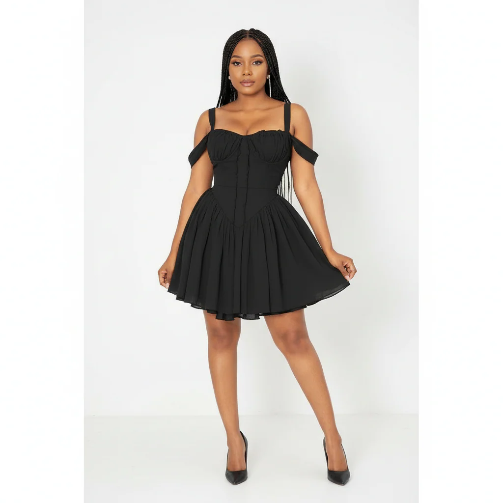 Off The Shoulder Lace Mini Dress