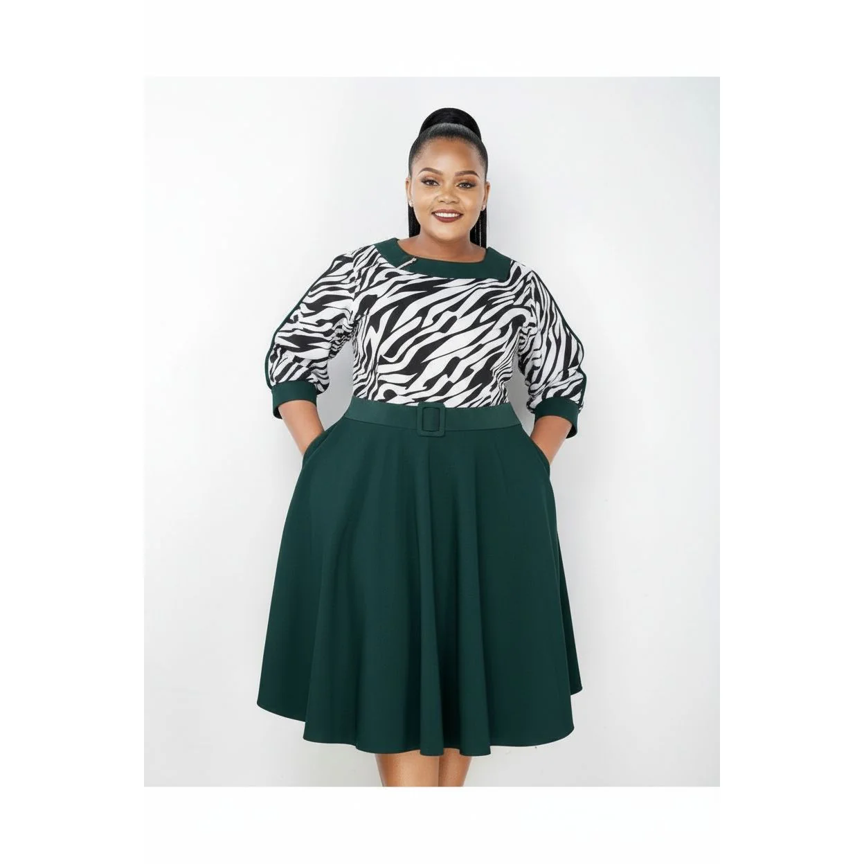 Office Style plus size Dress. - Image 3
