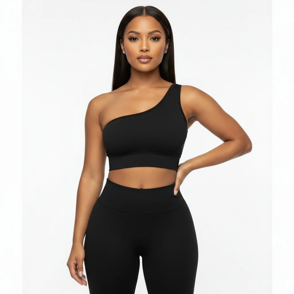 One Hand Crop Top Bodysuit - Image 2