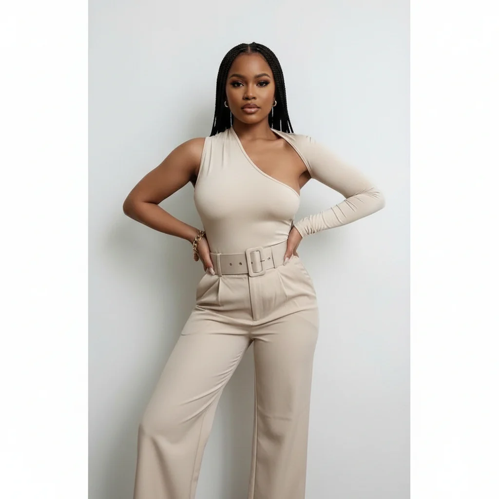 One Shoulder Sexy Bodysuits - Image 2