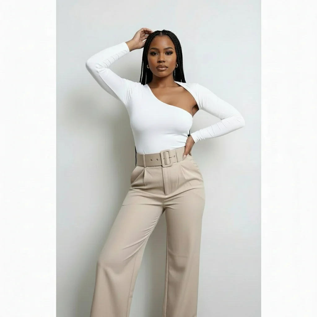 One Shoulder Sexy Bodysuits - Image 3