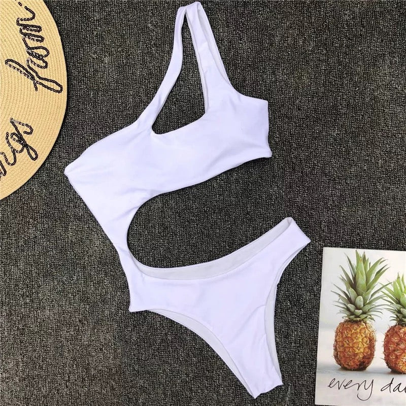 One Shoulder Sexy One Piece Bikini - Image 5