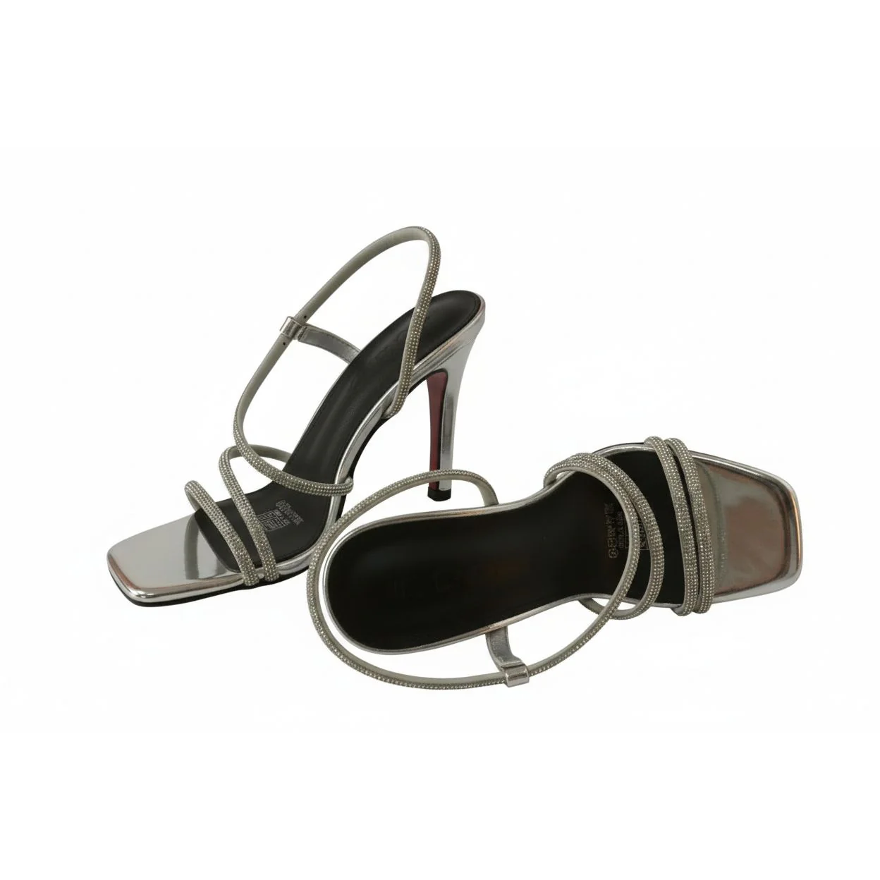 Open Square Toe High Heel Shoes.