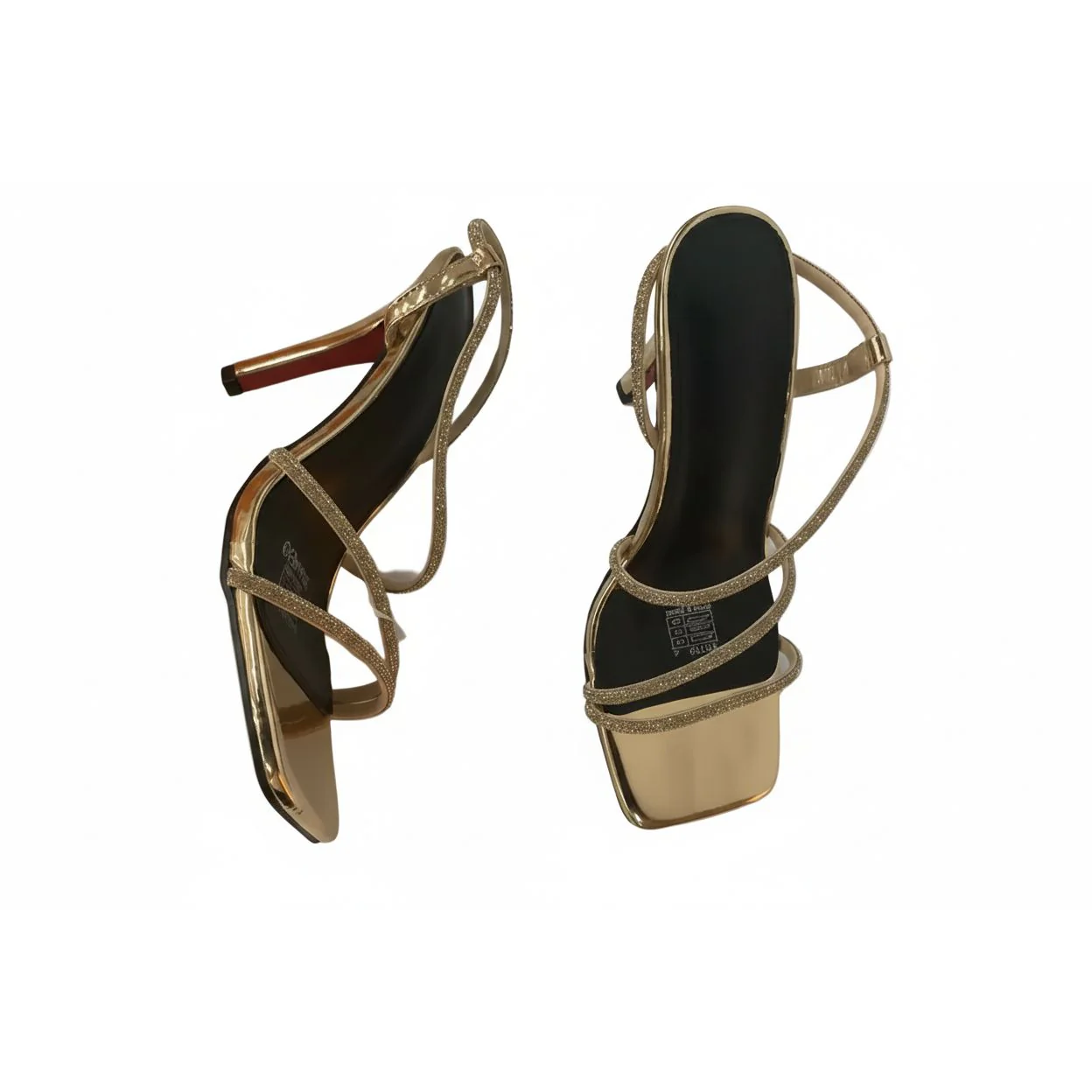 Open Square Toe High Heel Shoes. - Image 2
