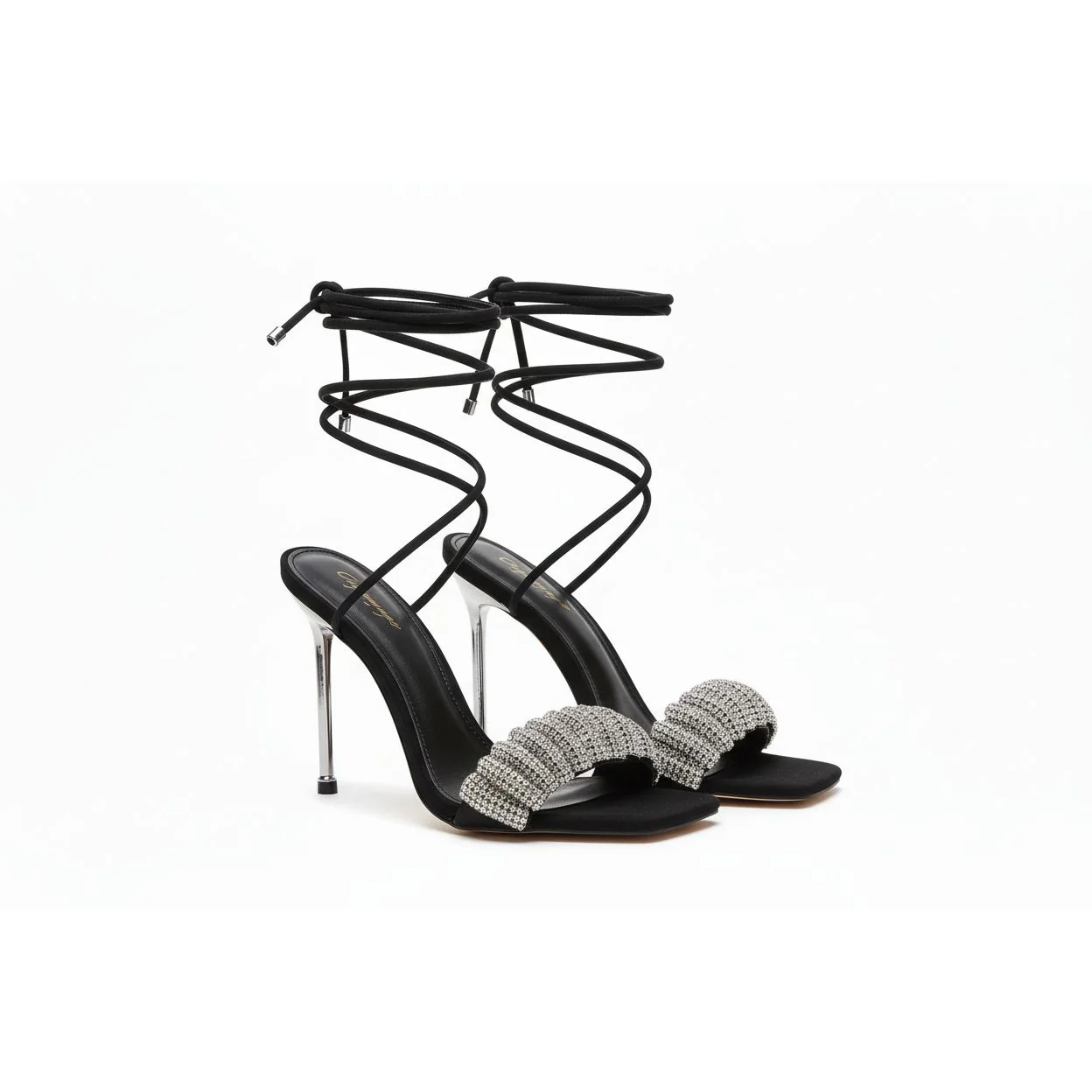 Open Toe Ankle Buckle Strap Shoes - Image 2