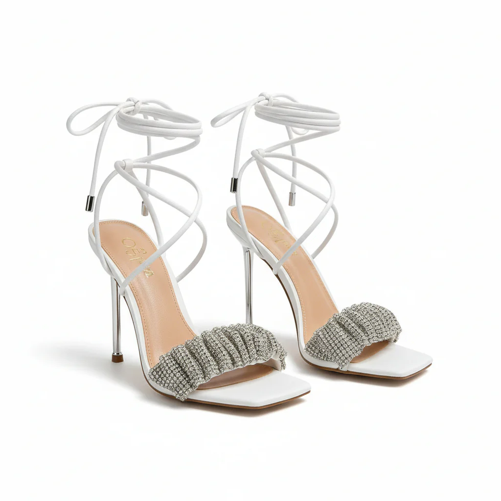 Open Toe Ankle Buckle Strap Shoes - Image 3