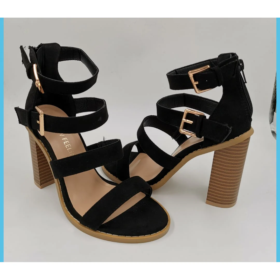 Open Toe Ankle Strap Shoes - Image 2