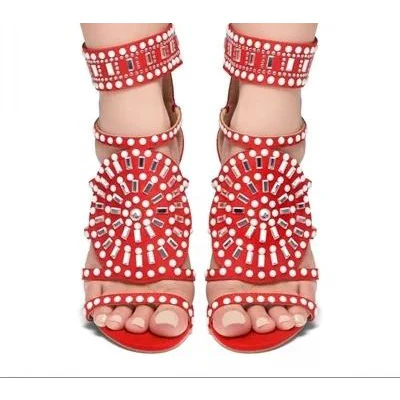 Open Toe Rhinestone Design High - Image 6
