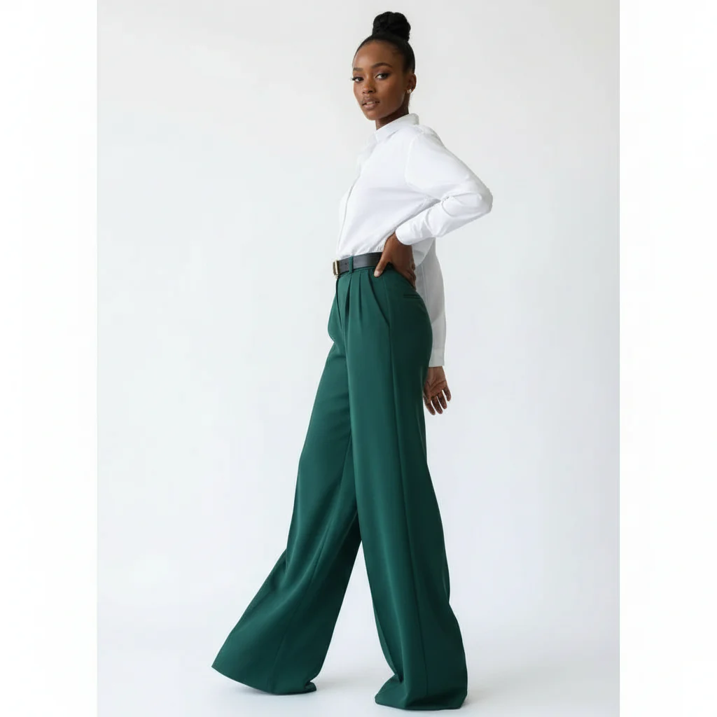 Oversized High Waisted Palazzo Pants - Image 6
