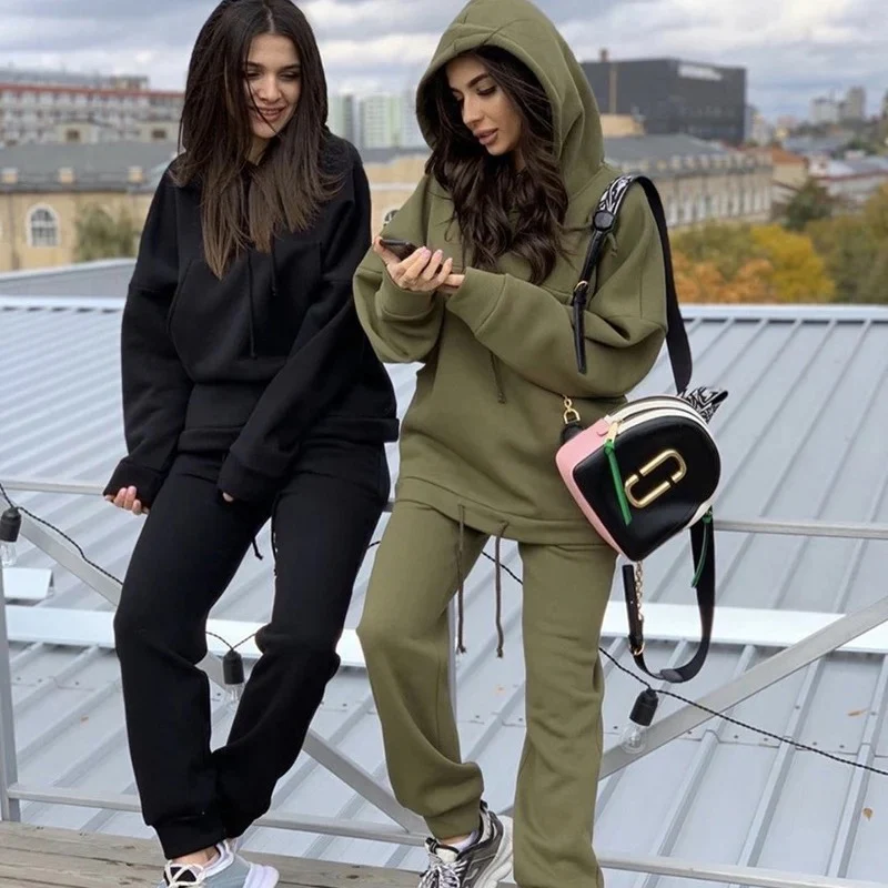 Oversized Hoodie Winter 2 Pieces - Image 2