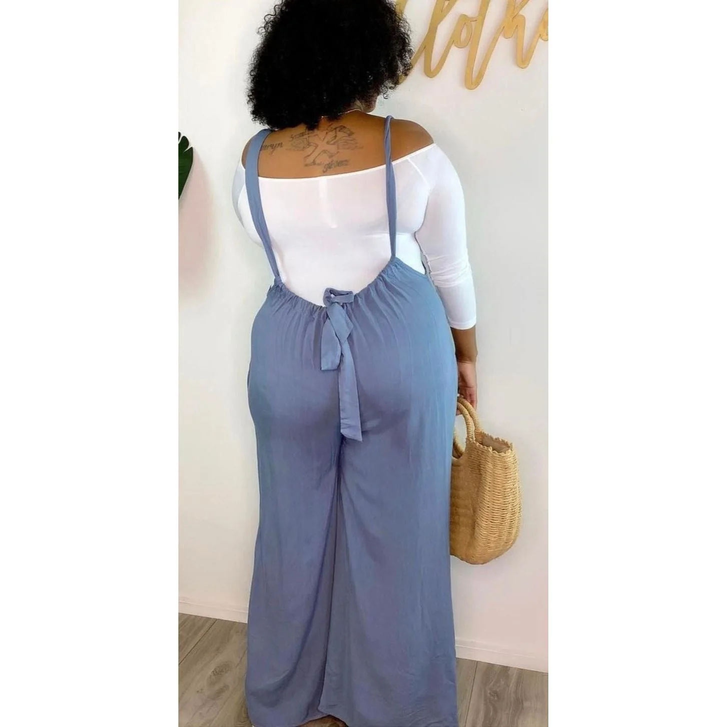 Oversized Wide Leg Jumpsuit - Image 4