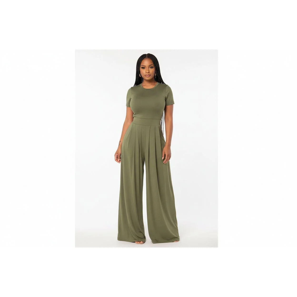 Palazzo Pant And Crop Top Set - Image 5