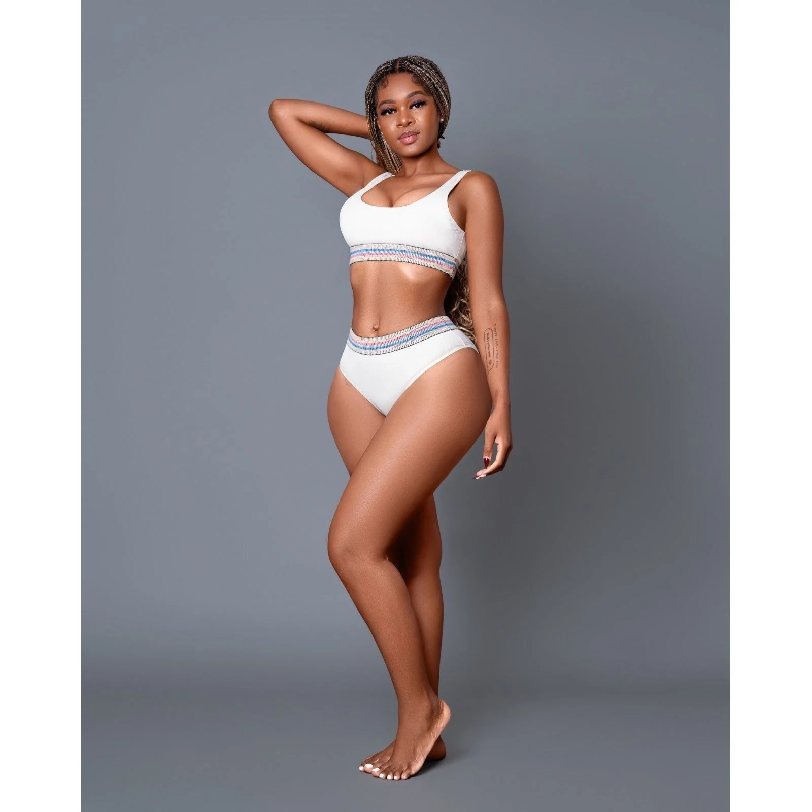 Party High-Waisted Bottoms Bikini Set. - Image 2