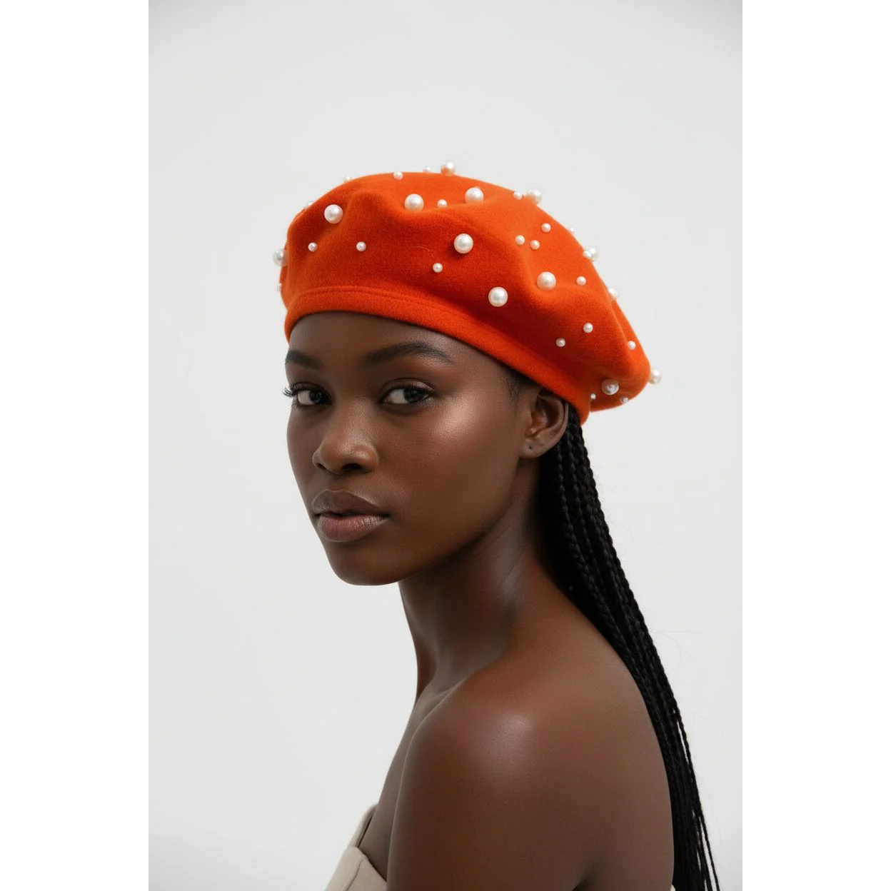 New Fashion Pearl Beret - Image 8