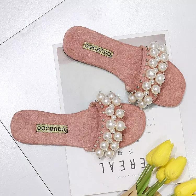 Pearl Shoes Flat Sandals - Image 3