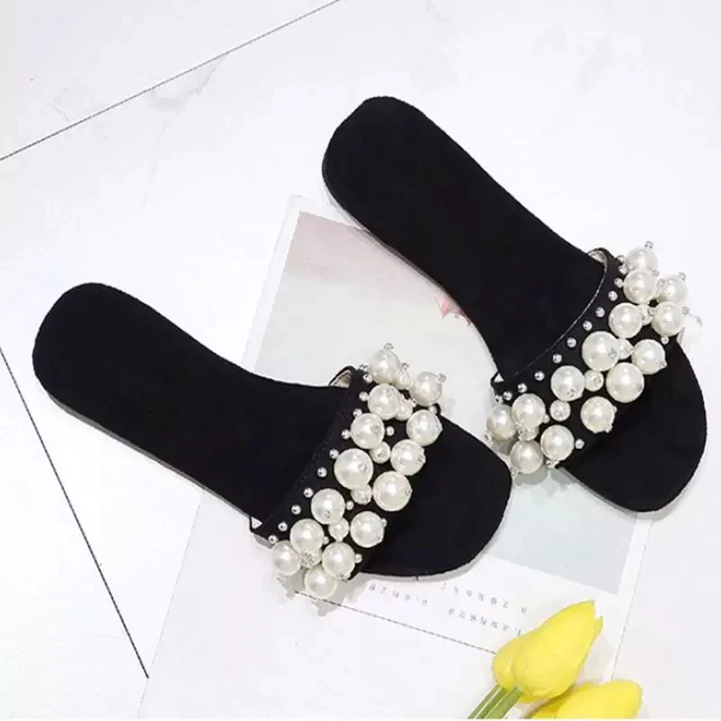 Pearl Shoes Flat Sandals - Image 4