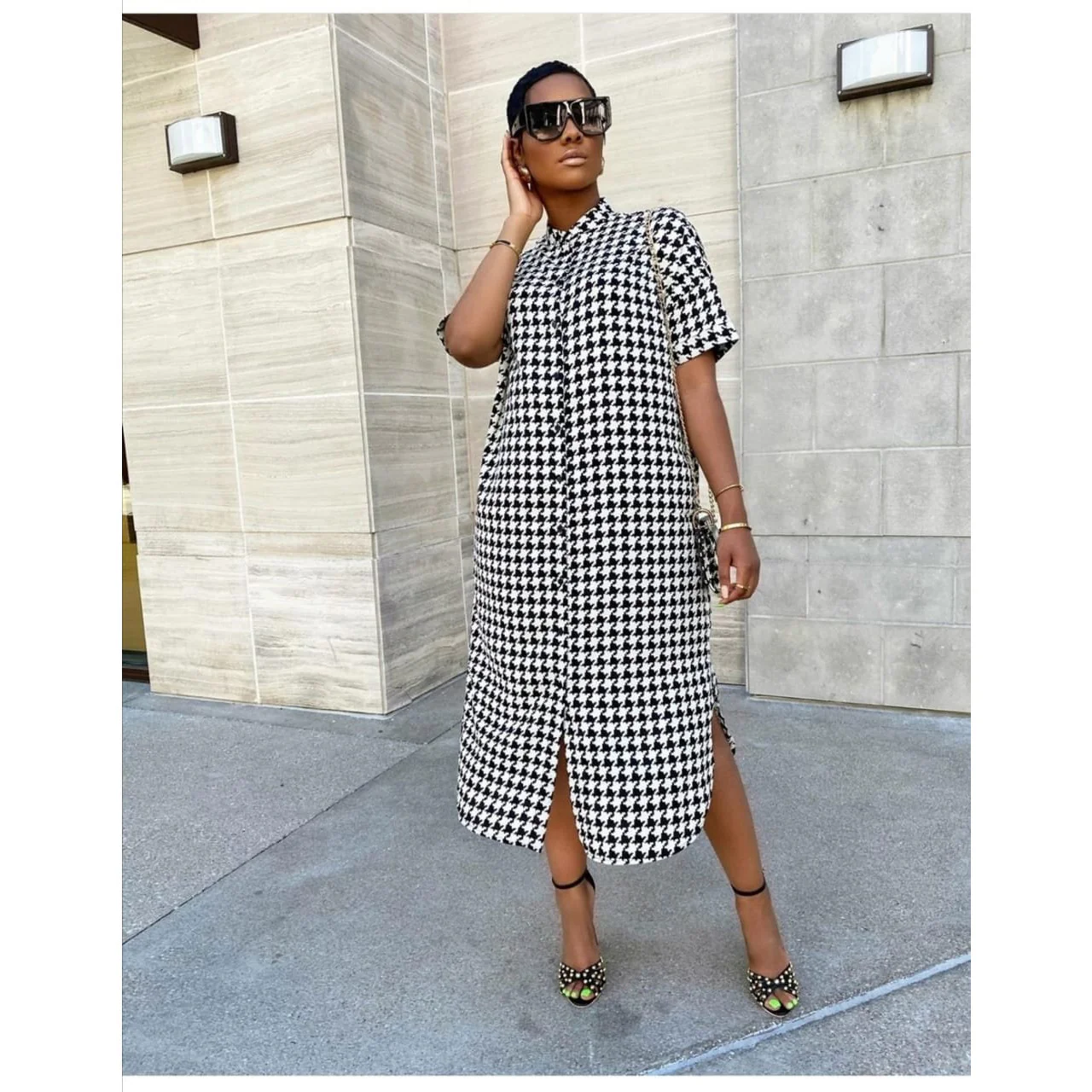Plaid Shirt Dress.