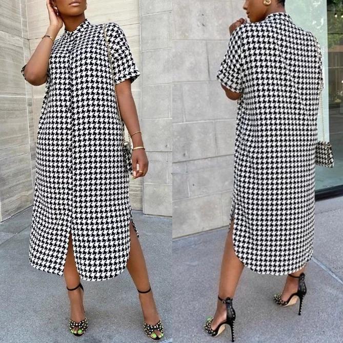 Plaid Shirt Dress. - Image 3