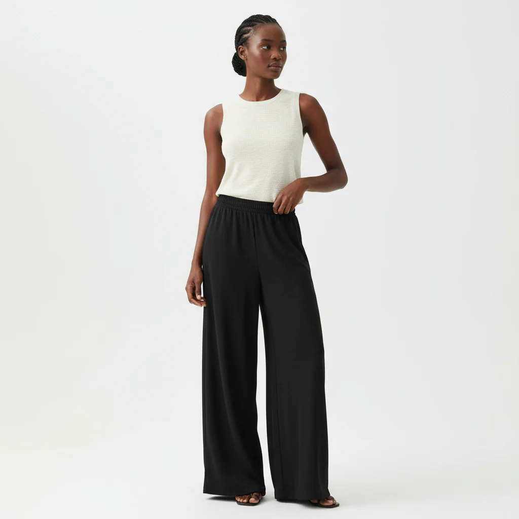 Elegant Women Bottom Loose Pants - Image 3