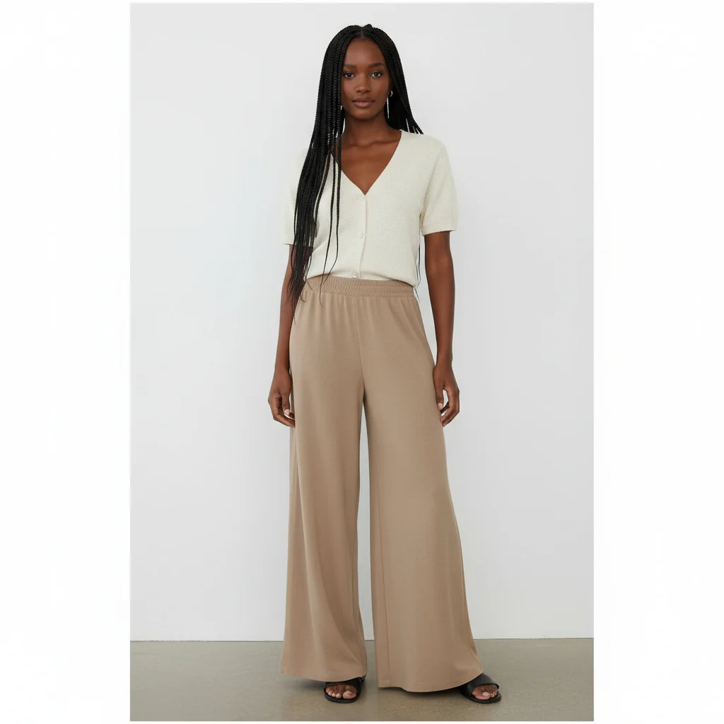 Elegant Women Bottom Loose Pants - Image 4