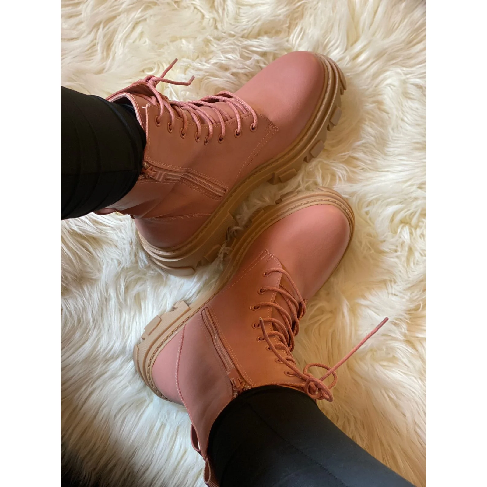 lace-up ankle boots with a chunky lug sole - Image 10