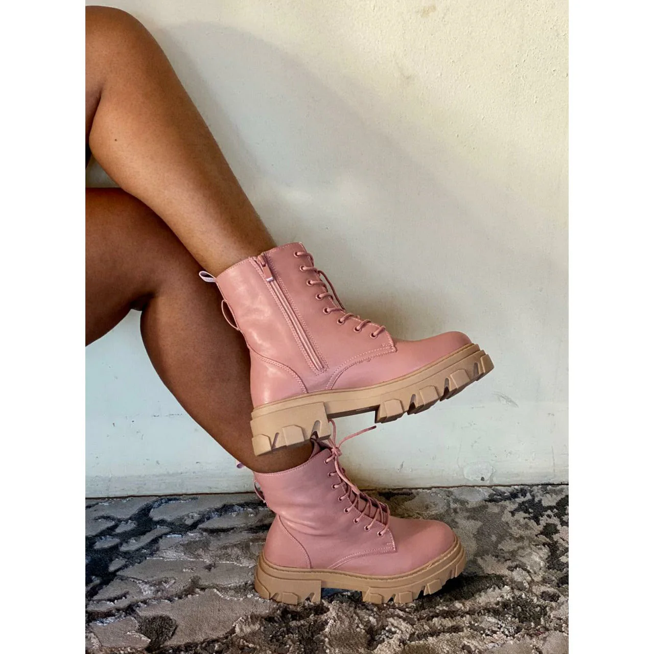 lace-up ankle boots with a chunky lug sole - Image 13