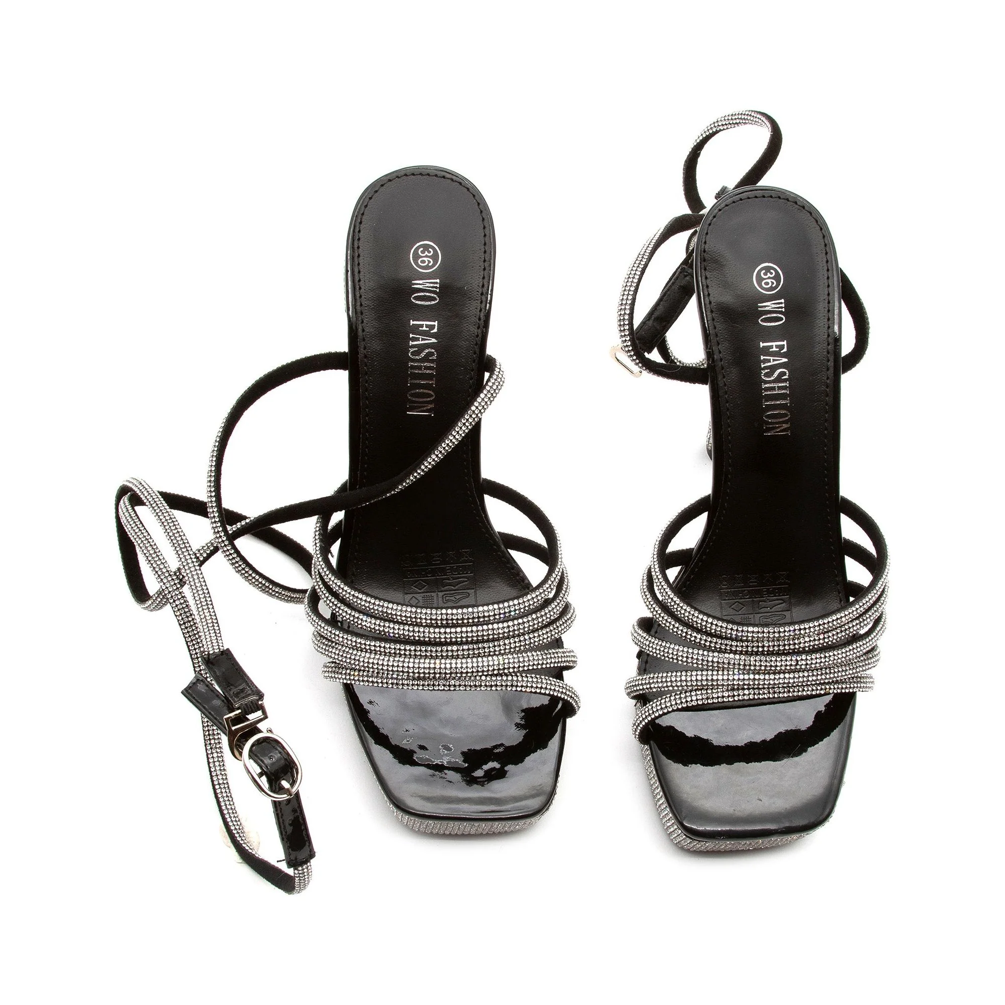 Platform Rhinestone High Heel Shoes - Image 12