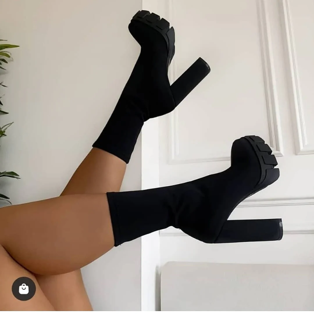 Platform Women Short Boots - Image 3