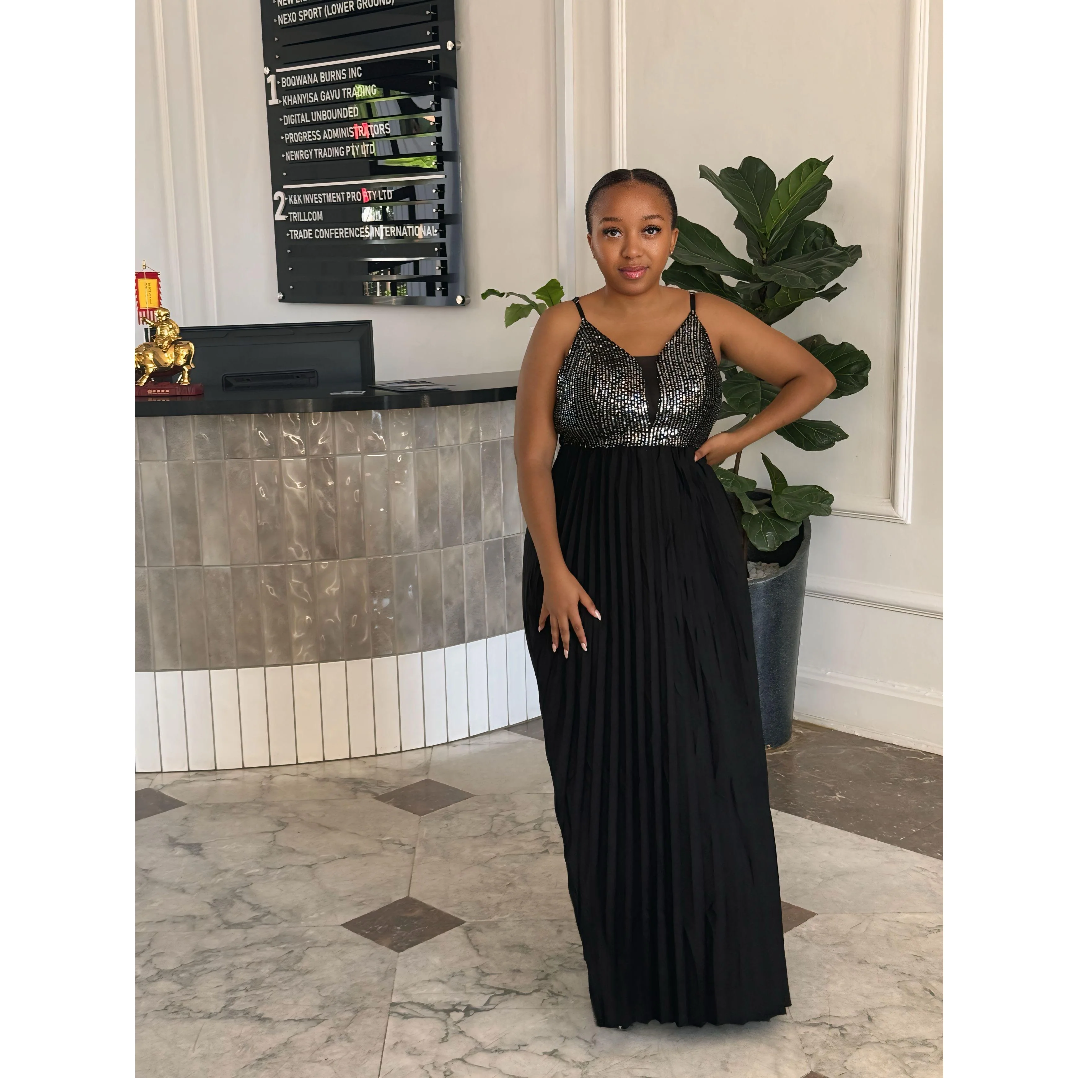 Pleated Hem Cami Dress - Image 3