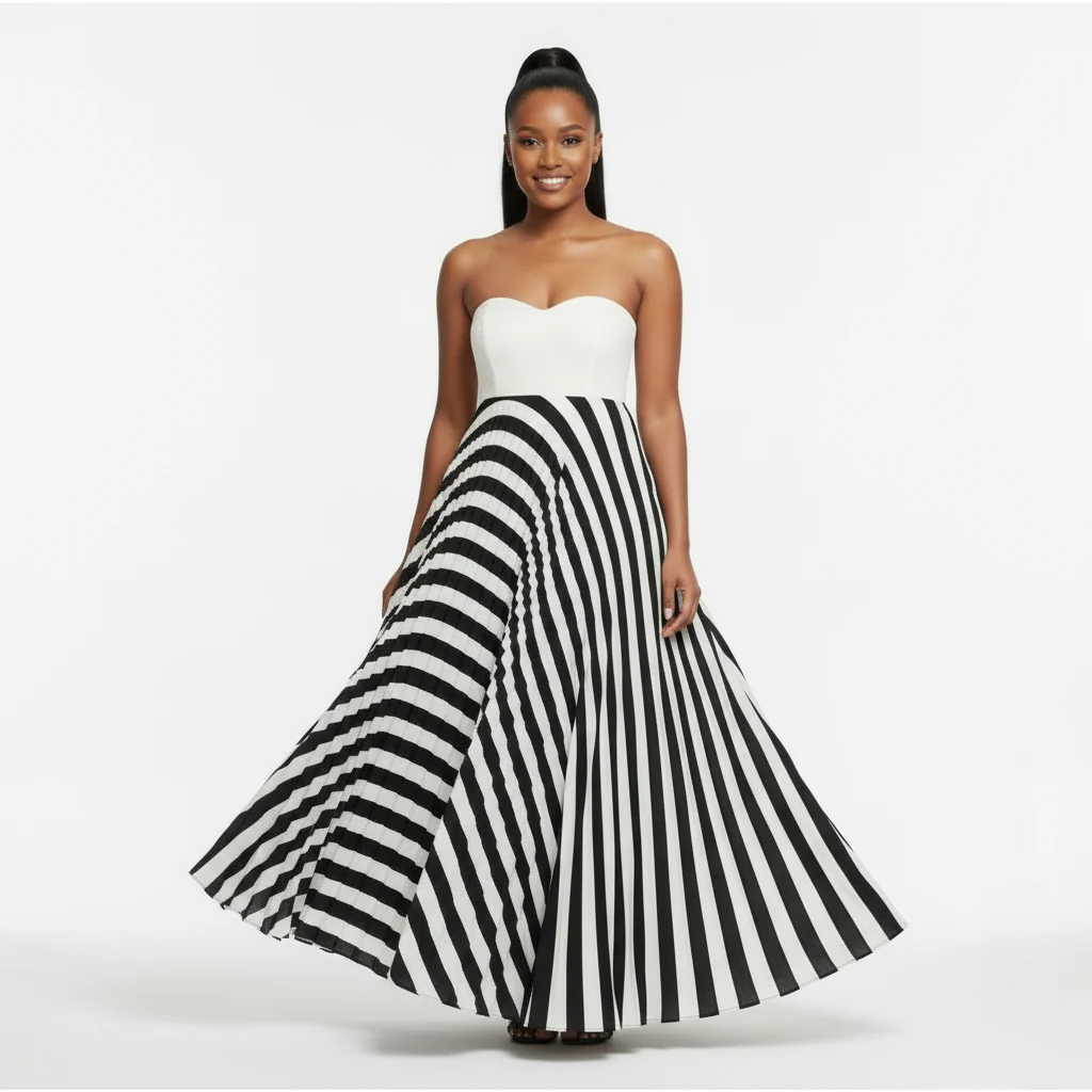 Pleated Long Skirt - Image 4