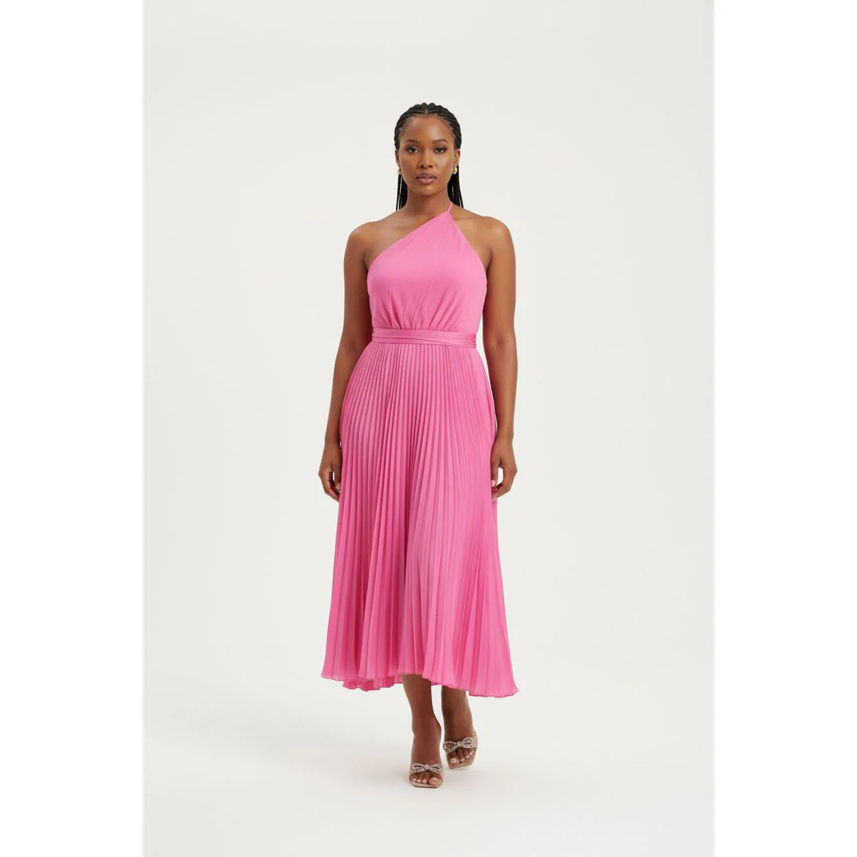 Pleated Single Hand Dress - Image 5